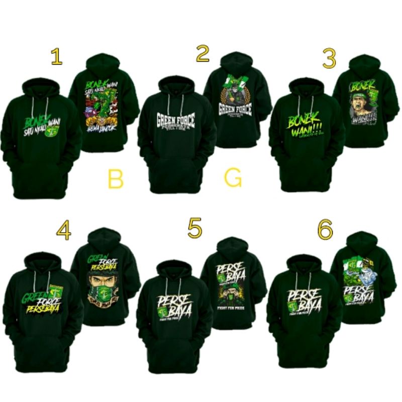 (BONEK) JAKET HOODIE PERSEBAYA TERMURAH-JAKET HOODIE PERSEBAYA