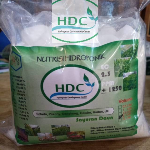 Nutrisi Ab mix 5 liter Daun (HDC Nutrient)