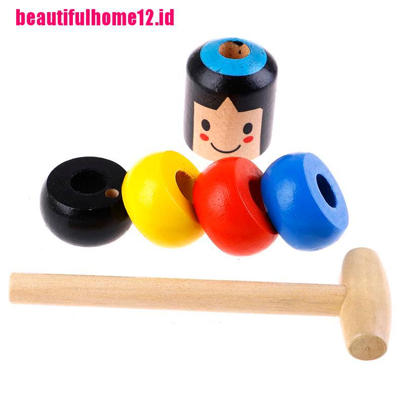 1 Set Mainan Immortal Daruma Unbreakable Bahan Kayu Untuk Aksesoris Sulap