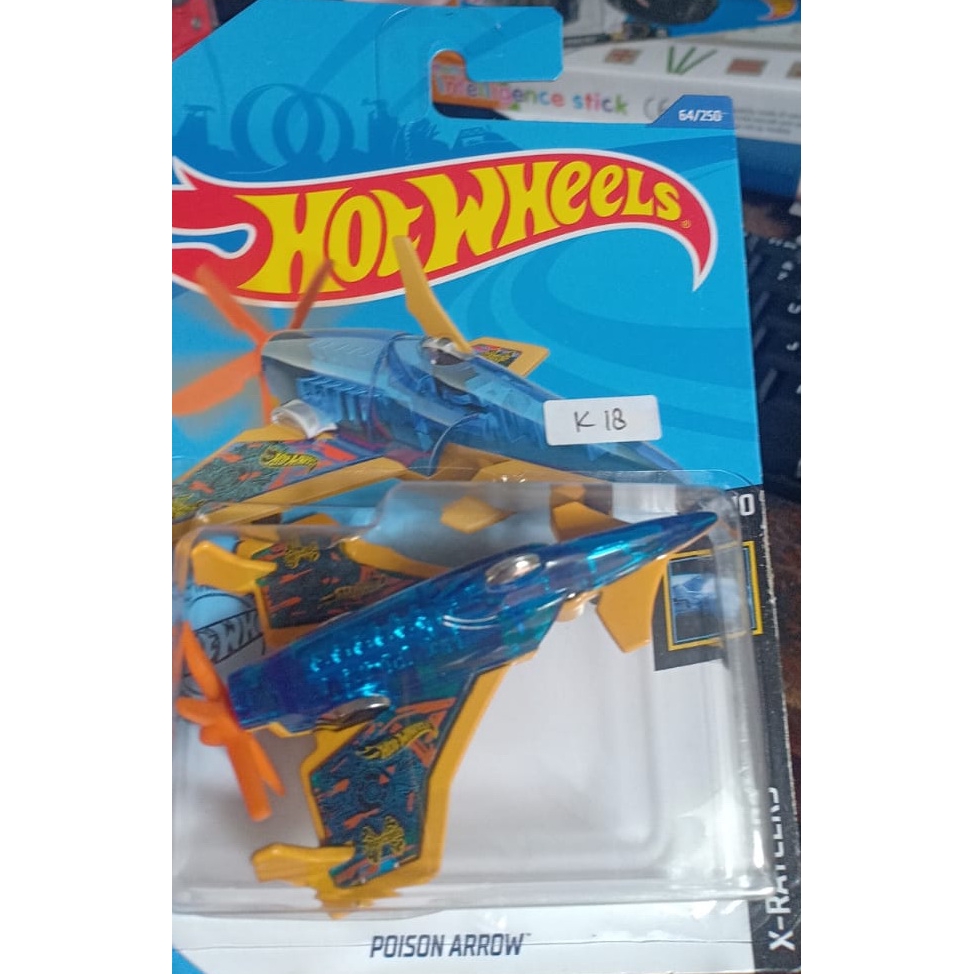  Hot  Wheels  Poison Arrow X Racers Die Cast Pesawat  Mainan 