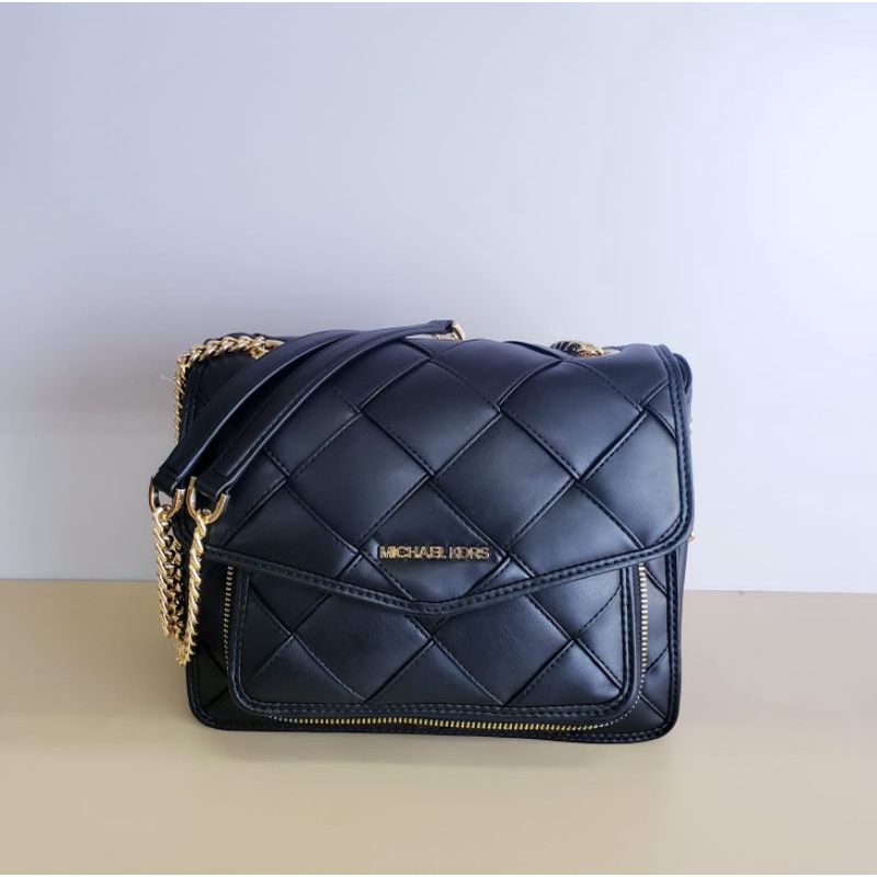 AUTHENTIC mk regina Medium flap shoulder vegan faux leather