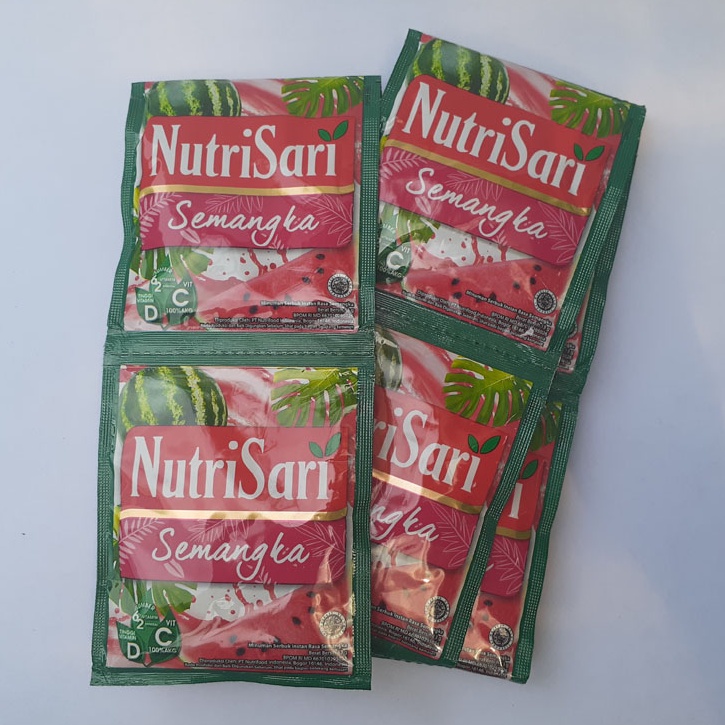 

Nutrisari rasa semangka satu renceng isi 10 pcs