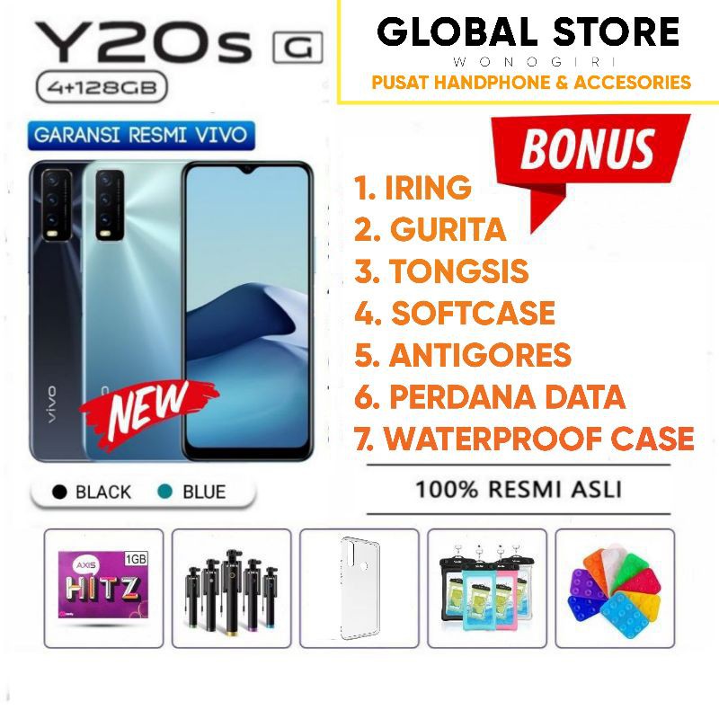 VIVO Y20S G Y20SG RAM 4/128 GB GARANSI RESMI VIVO INDONESIA