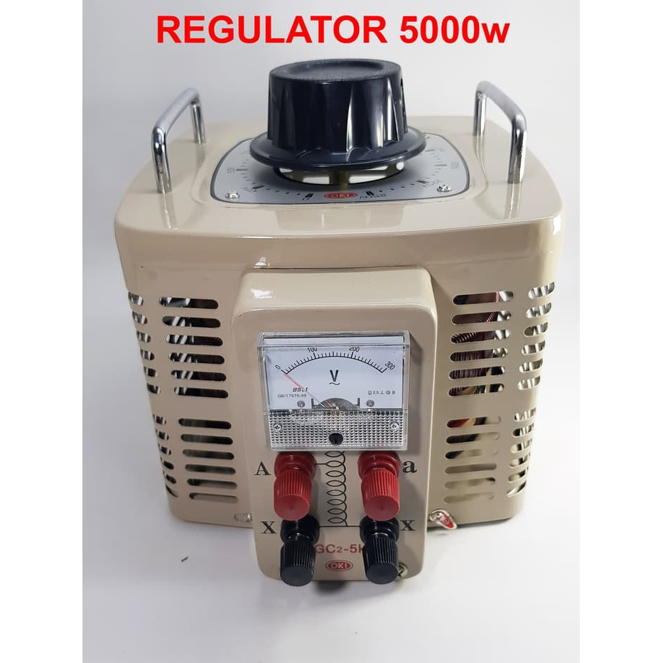 adjustable ac voltage regulator 5000w ( 0V s/d 250 volt AC ) merk OKI