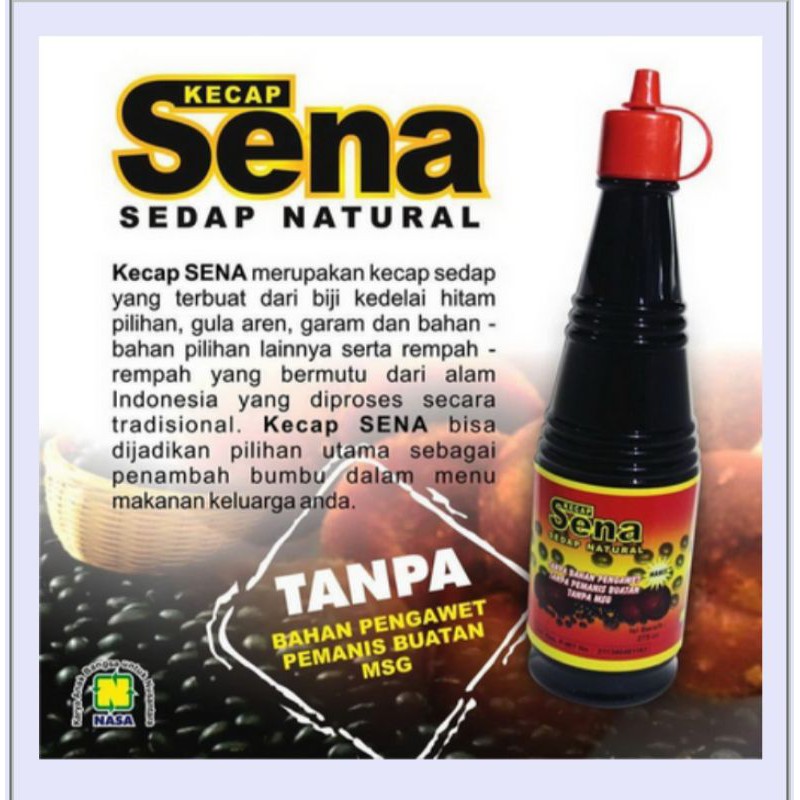 

Kecap Sena Tanpa MSG, Pewarna, Pengental, Pengawet. Kecap Sehat 275 Gram