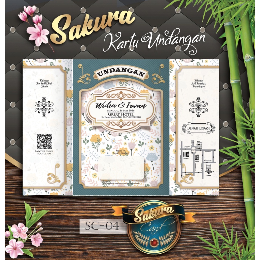 

sakura SC-04/Undangan Simple Elegan Termurah dan Mewah