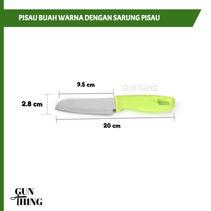 Pisau Buah, Pisau Dapur, Pisau Kecil, Pisau Sarung Warna