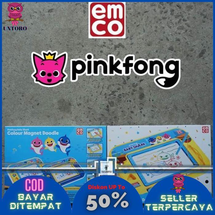 

BAYAR DITEMPAT Papan Tulis Anak Magnet BABY SHARK Emco Colour Magnet Doodle Magnetic DISKON