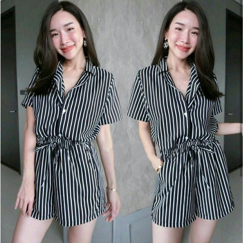 [GLFK] Jumpsuit Wanita Korea / Jumpsuit / Jumpsuit Pendek / Jumpsuit Salur