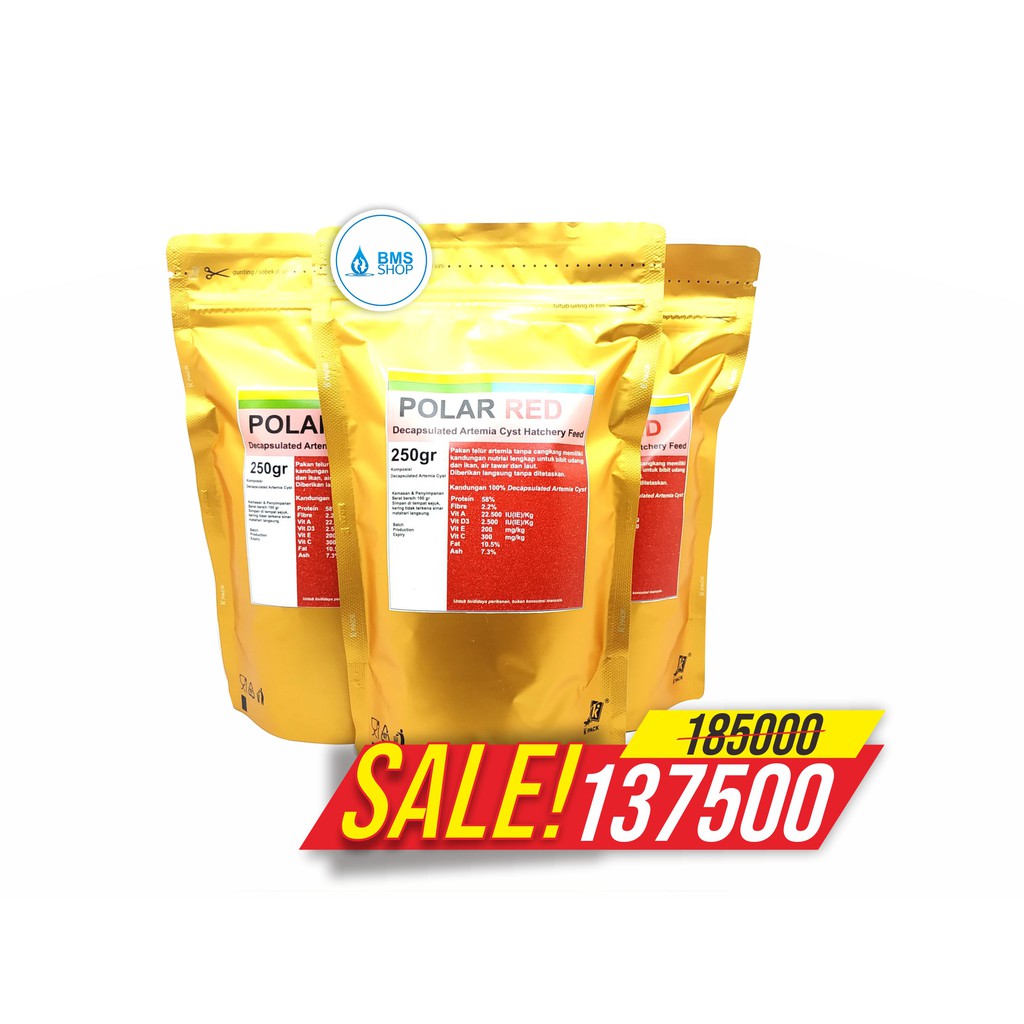 Polared 250 gr AA00704-Artemia Polar red Artemia