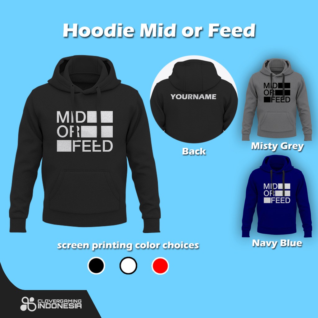 Hoodie Mid or Feed - Premium Hoodie