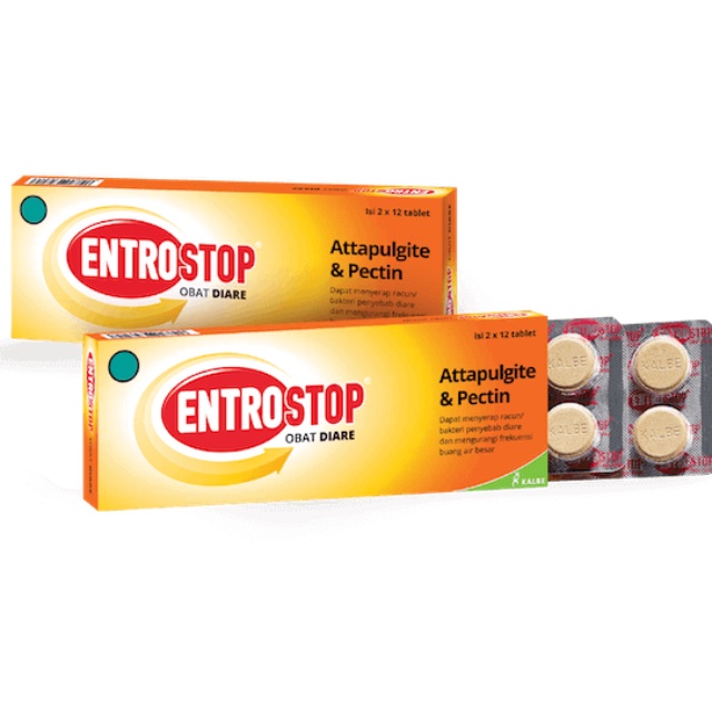 Entrostop Box isi 20 Tablet Obat Diare Mencret Gangguan Pencernaan