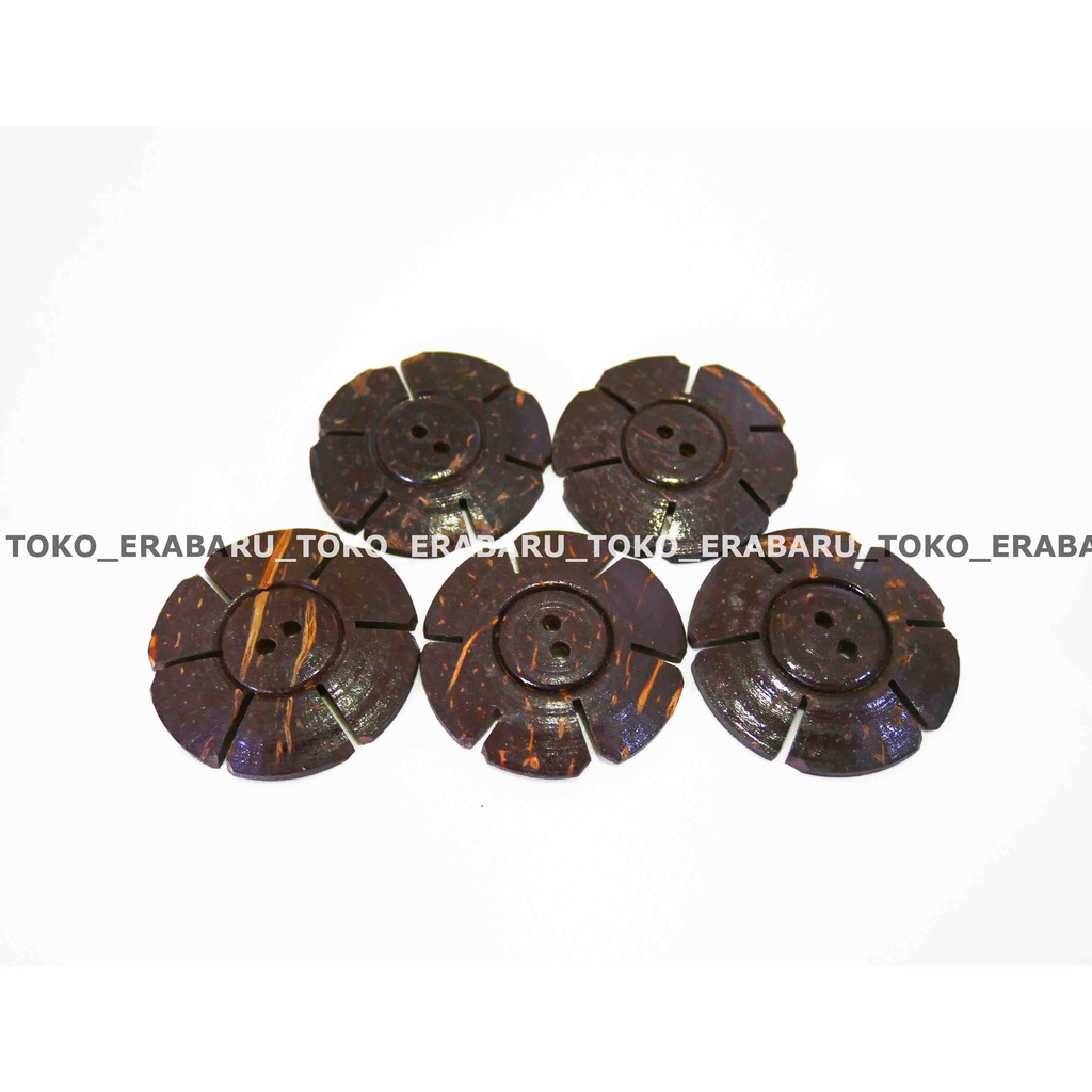 KANCING BATOK PERNIS MOTIF BUNGA UKURAN 3CM~ISI 100 PCS