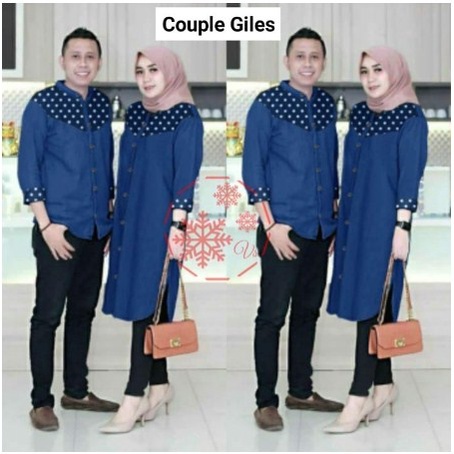BAJU PASANGAN MUSLIM / BATIK COUPLE LEBARAN 2023 / BAJU PASANGAN / SET PRIA WANITA / COUPLE SET / 2i