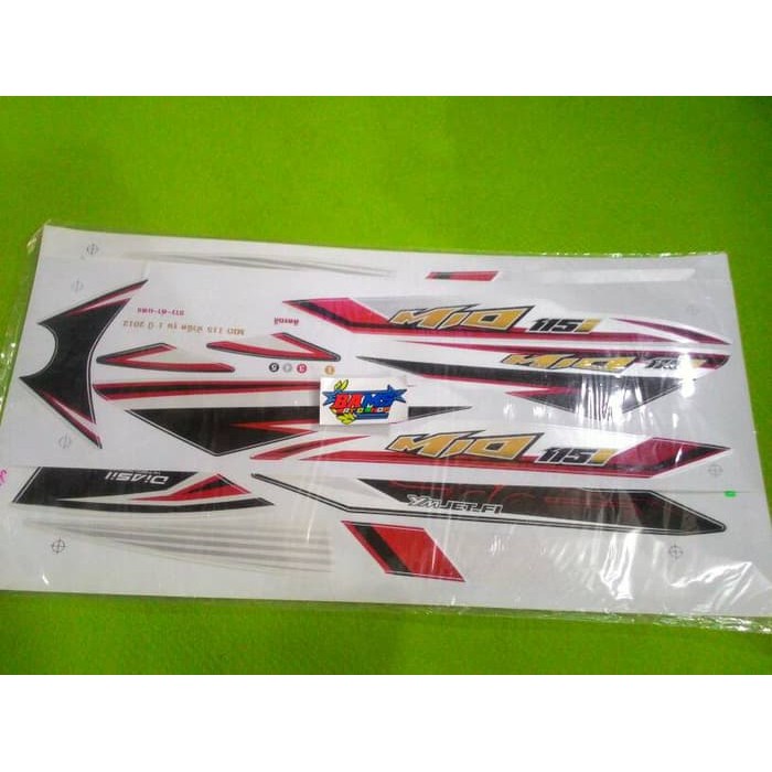 stiker striping motor matic yamaha mio j injection thailand
