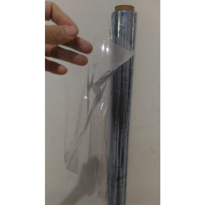 

Mika Lentur Tebal 0,07mm 0,10mm 0,11mm Roll Lebar 137cm Plastik PVC Soft Lemes Clear Bening Transparan sampul buku kitab Taplak Alas Meja Tirai cold storage gorden korden pelindung sticker tutup sofa bungkus kasur