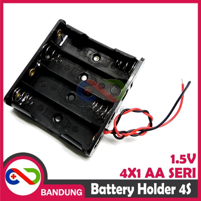 KOTAK BATERAI AA TEMPAT BATTERY 4X1 TEMPAT BATRE 1.5V AA SERI