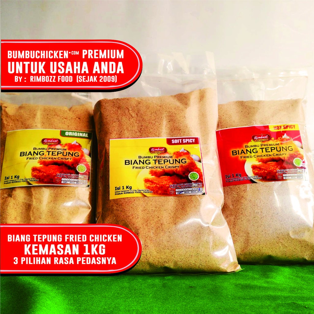 Jual Bumbu BIANG tepung fried chicken (NET 1Kg) untuk usaha ayam kfc