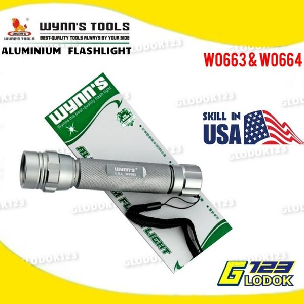 Senter LED Flashlight Aluminium / Senter Tangan