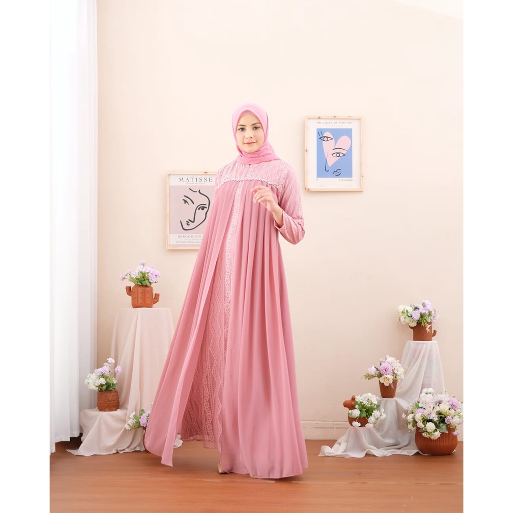 Gamis Sabyan NK / Kebaya Gamis Pesta / Dress Brukat / Kebaya Kondangan