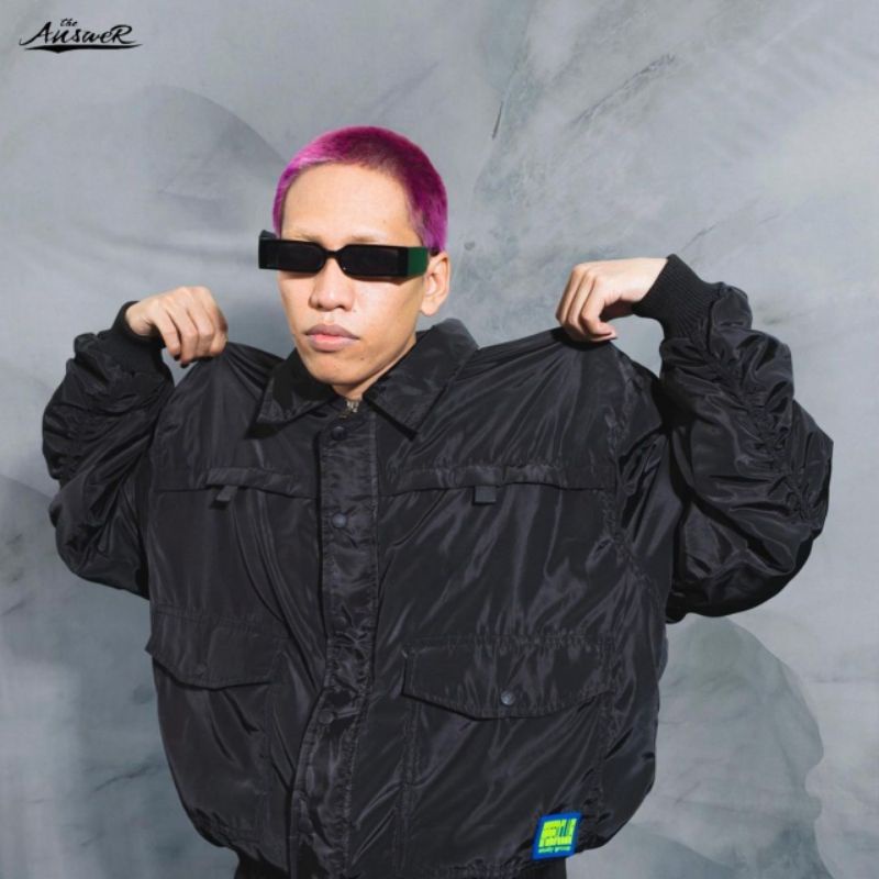 JACKET BASED CLUB "TABLET LINE BLACK BOMBER" THE ANSWER BANJARMASIN