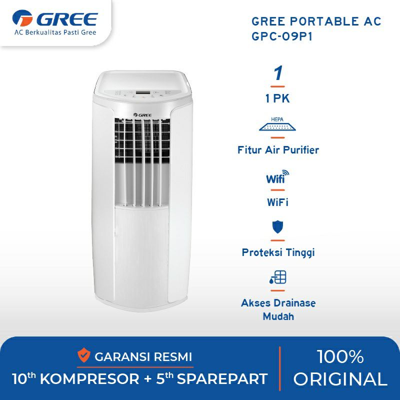 GREE GPC 09P1 AC PORTABLE W/ WIFI CONTROL 1 PK