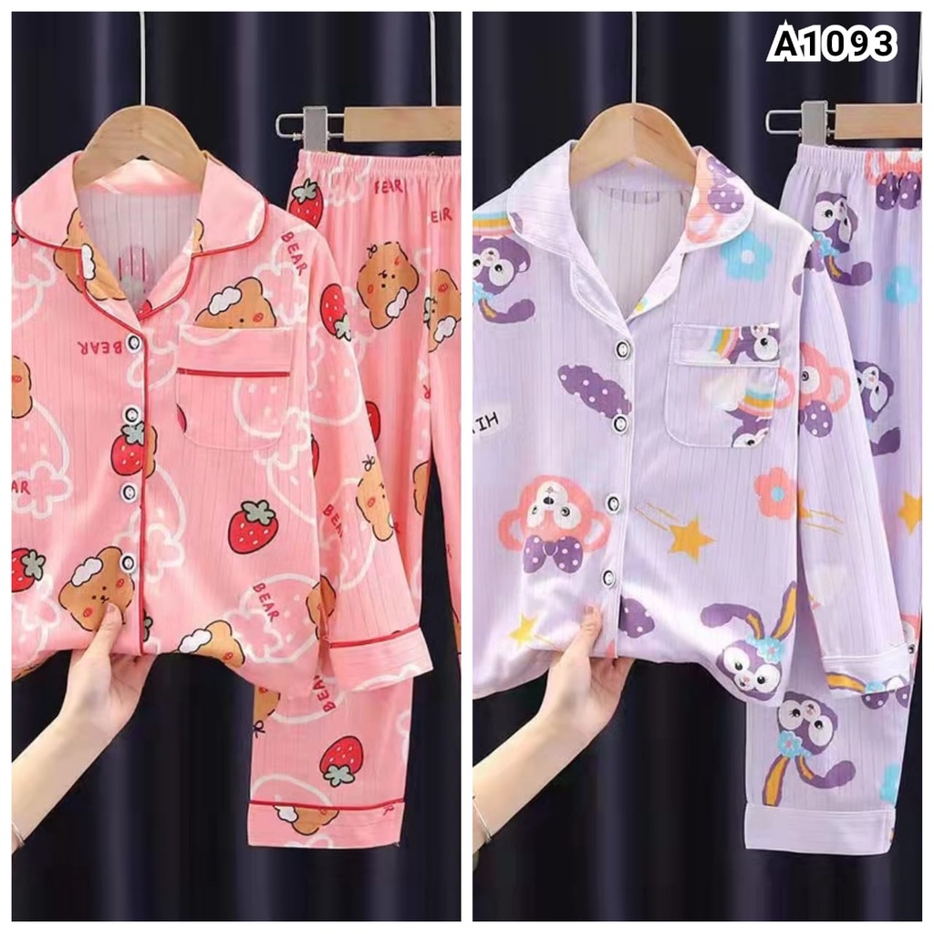 SETELAN BAJU TIDUR PIYAMA ANAK IMPORT A1093