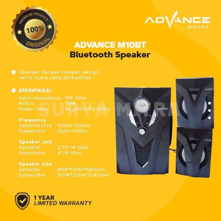 Speaker Advance Bluetooth M10BT / M 10 BT