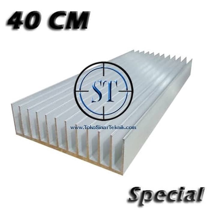 Heatsink Special 12 Sirip 40 CM for LED / Peltier / Audio /Mesin Heat Sink Tebal Pendingin Cool Cool