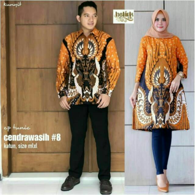 GROSIR COUPLE BATIK TUNIK CENDRAWASIH 8