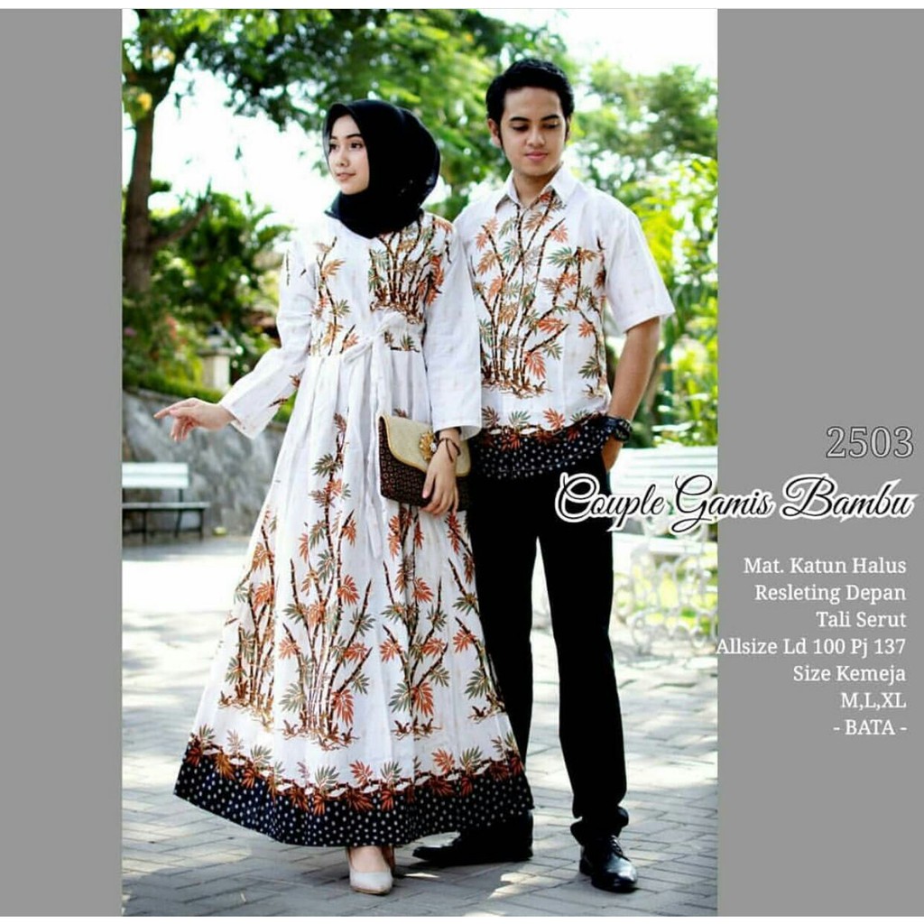 GROSIR BATIK GAMIS COUPLE BAMBU