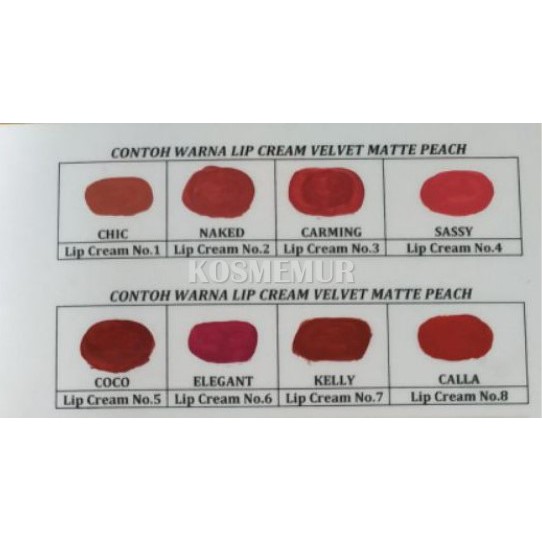 Peach Cosmetic Lip Cream Original BPOM