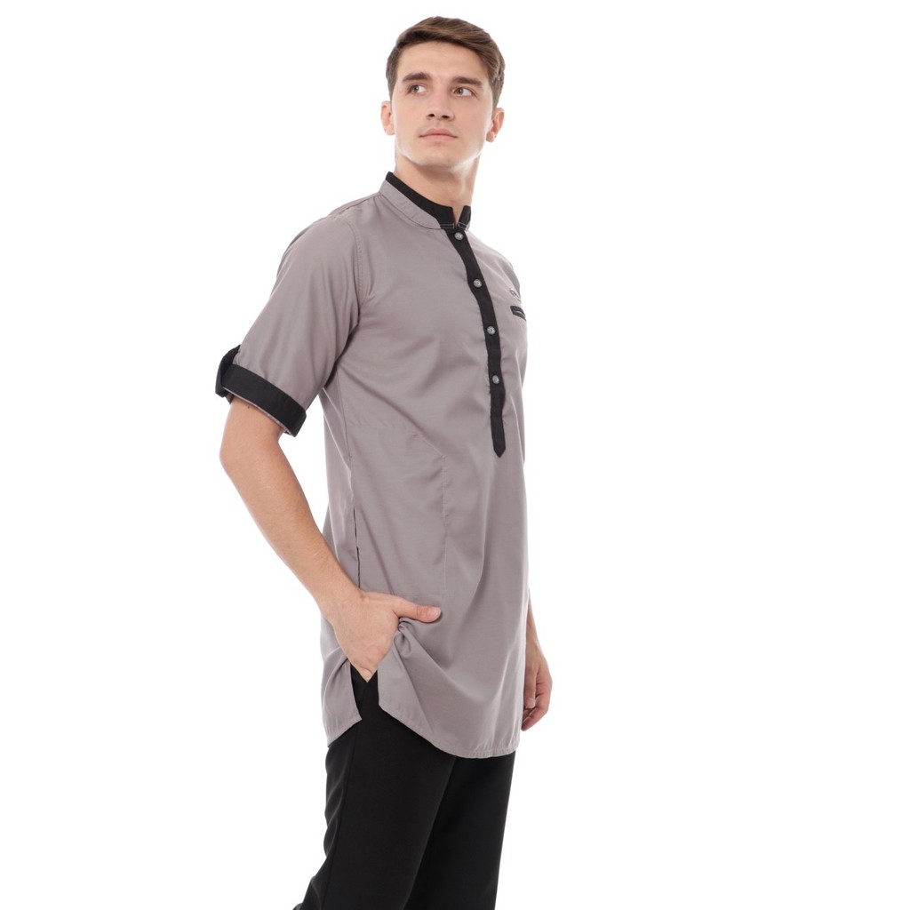 Baju koko pria - Qurta Pria Panjang - Qurta pakistan Original coklat muda M L XL
