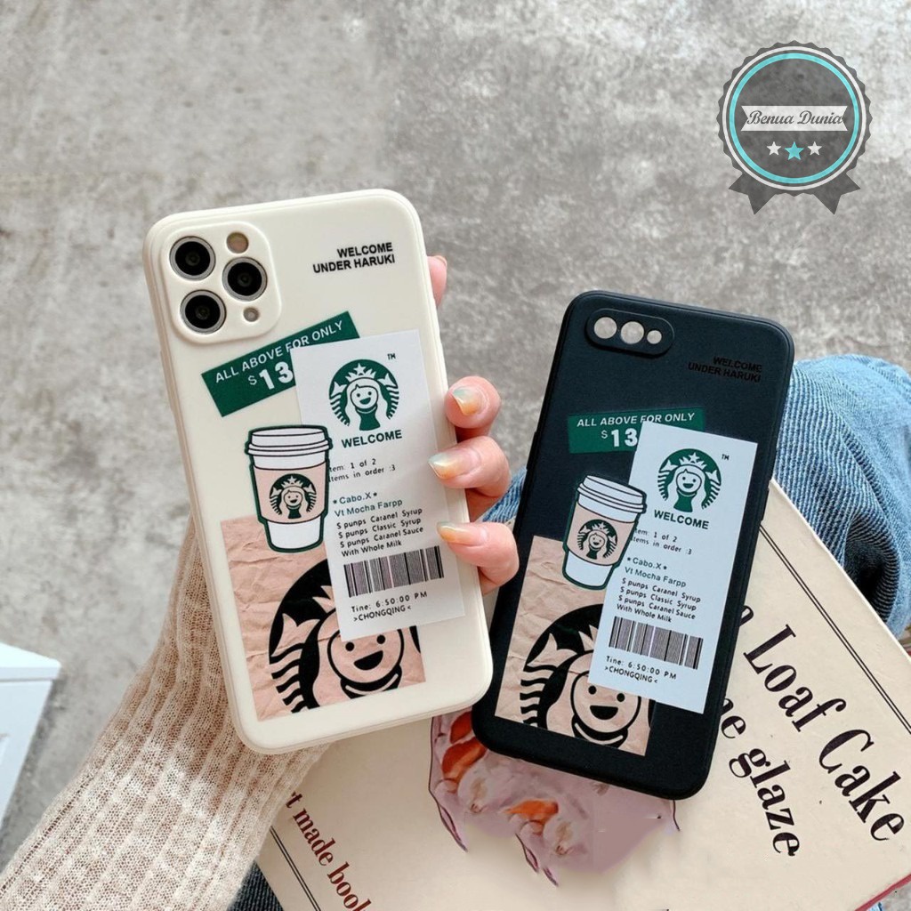 SS074 STARBUCKS DHL SOFT CASE TPU DESAIN STARBUCK UNTUK REALME C2 5 5I 5S C3 8 PRO C11 C12 C15 C17 7