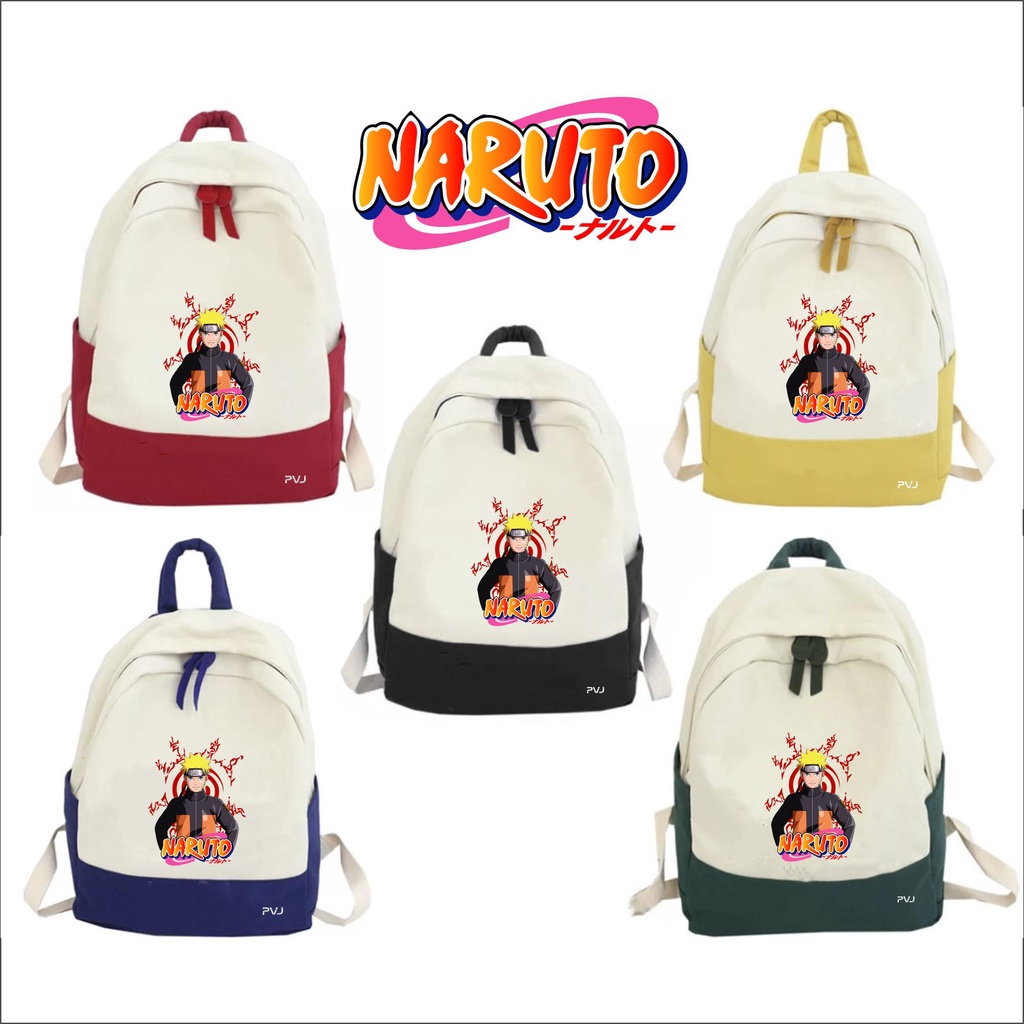 PVJ Tas Naruto Anak SdD Ransel Sekolah anak laki laki karakter Anime Tas Punggung