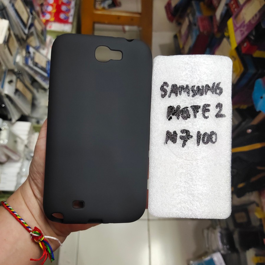 samsung note 2 note2 n7100 Silikon karet hitam murah meriah mantap