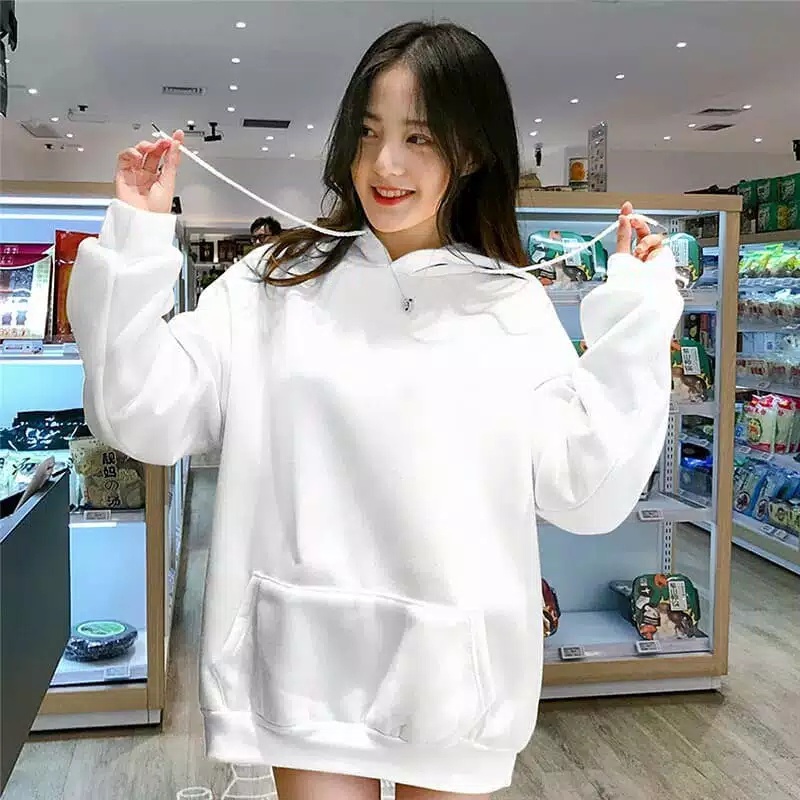 Hoodie Polos Perempuan Dewasa II Sweater Polos Hoodie Pria Dewasa