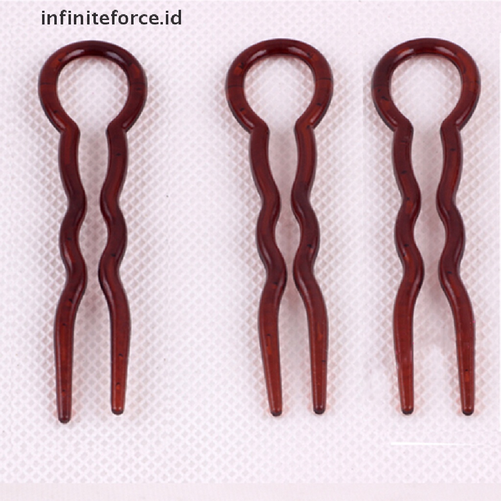 (Infiniteforce.Id) Favorite 3pcs / 1 Set Jepit Rambut Spiral Ajaib Untuk Wanita