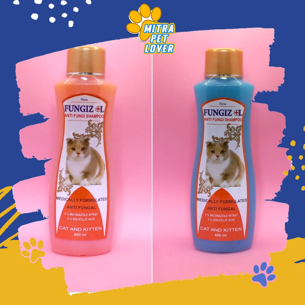SHAMPO ANTI JAMUR KUCING - FUNGIZOL CAT SHAMPOO 600 ML - BERSIH SEMBUHKAN PENYAKIT KULIT OLEH JAMUR FUNGI ZOL KITTEN - SEHAR - MURAH GARANSI KUALITAS ASLI ORIGINAL - PET ANIMAL HEALTHCARE VETERINARY TAMASINDO OBAT &amp; VITAMIN HEWAN PELIHARAAN MITRAPETLOVER