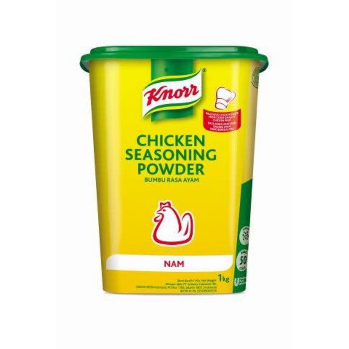 

READY - KNORR- CHICKEN SEASONING POWDER 1KG ( KALDU AYAM KEMASAN BOX NON MSG