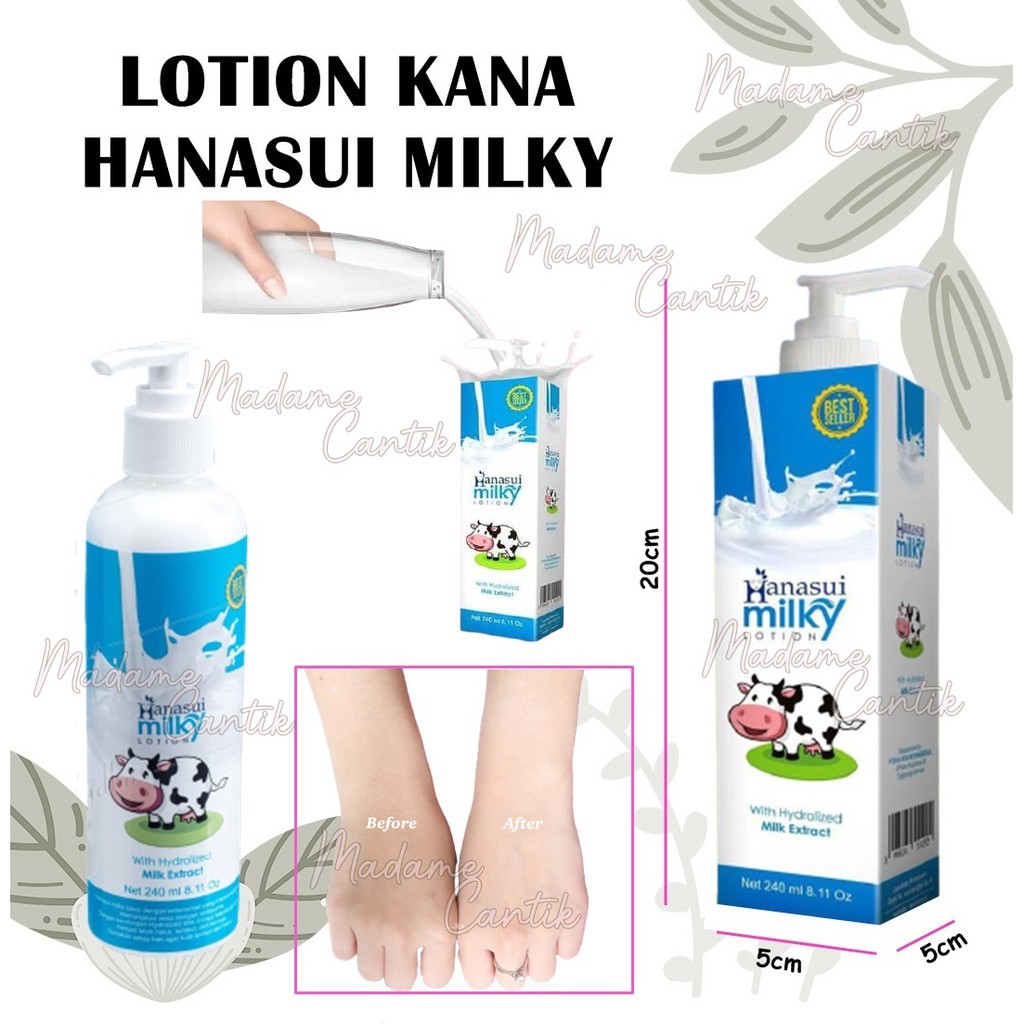 ✿ MADAME ✿ HANASUI BODY CARE KANA LOTION PAKE BODY 3IN1 BODY SERUM HANASUI BPOM