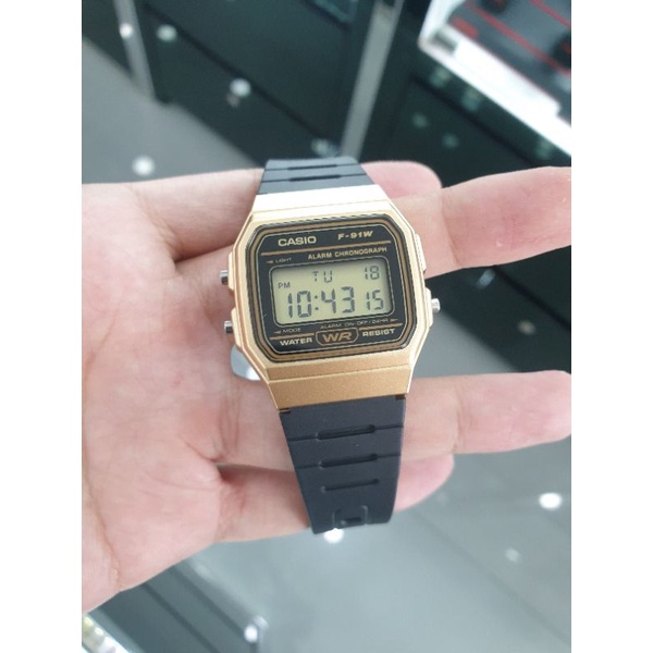 Jam Tangan Pria Casio F-91WM-9ADF / F-91WM-9A Original