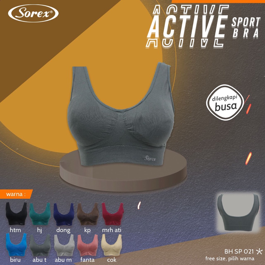 Sport Bra Sorex SP 020 021 Termurah Bra olah raga tanpa Kawat - Bra Sorex ORIGINAL