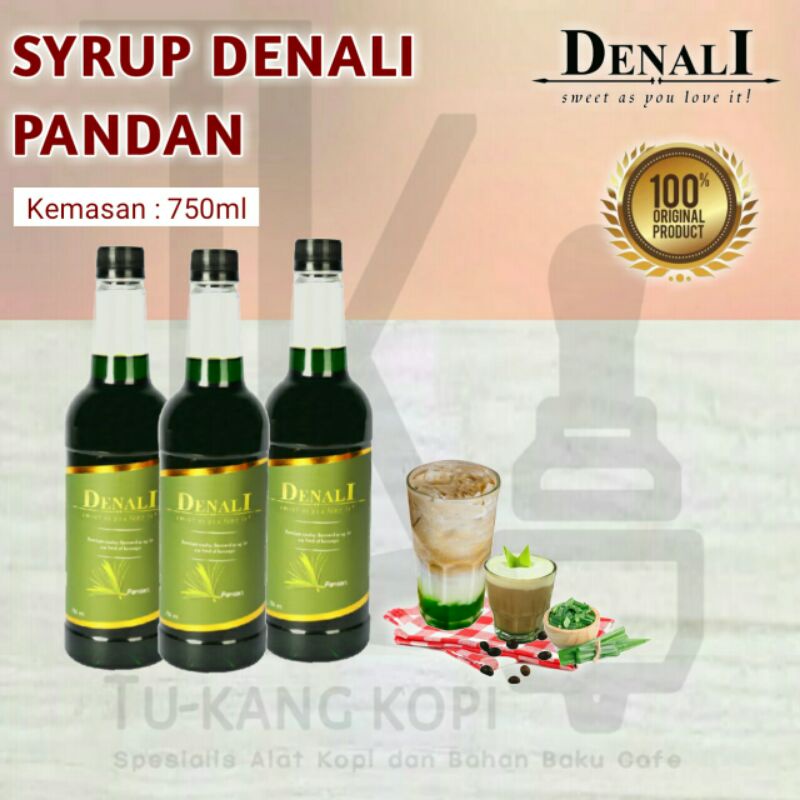 Jual SYRUP DENALI GOURMET PANDAN PREMIUM FLAVOUR PERASA MINUMAN
