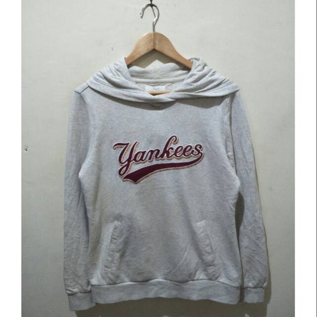 Jaket hoodie mlb yankees abu2 second cowok