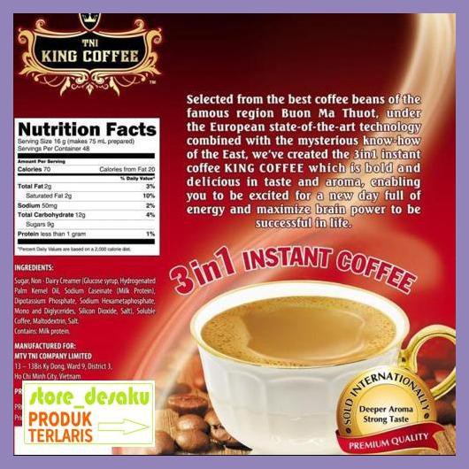 

57Ryr68- Kopi Vietnam Trung Nguyen Tni King Coffee 3In1 - 48 Sachet 4E57Edu-