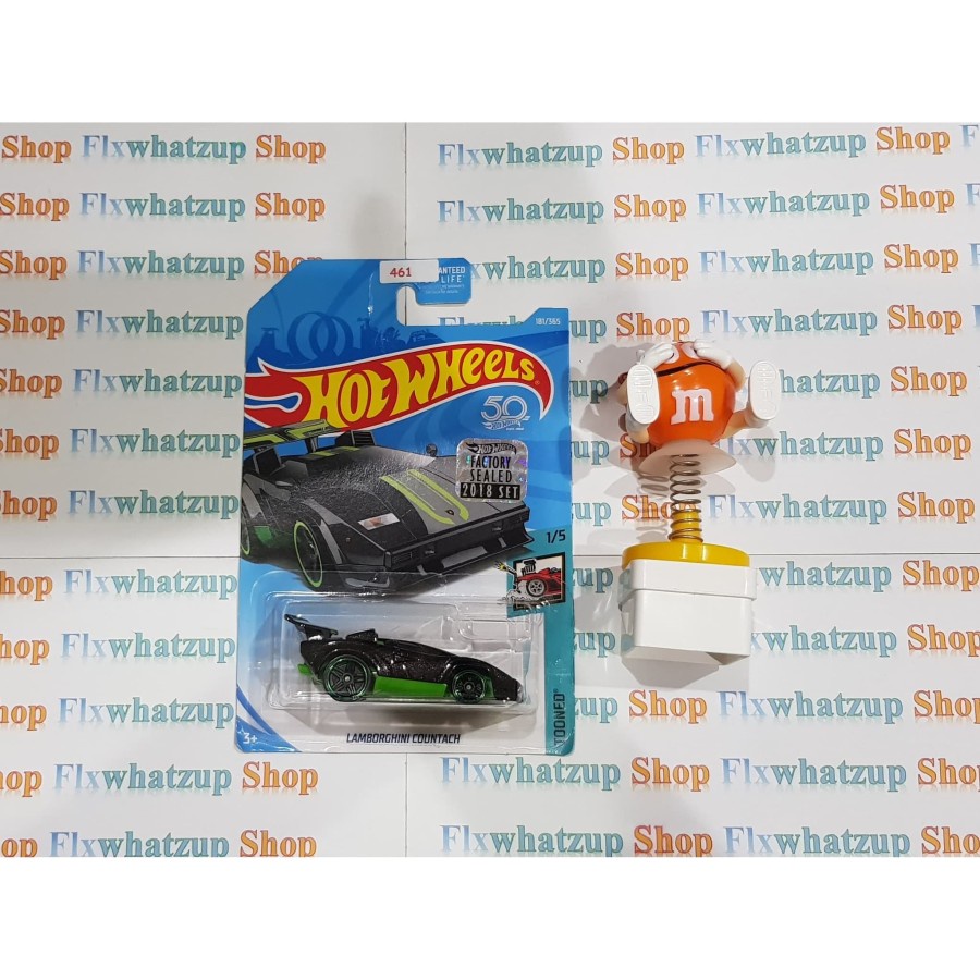 Hot Wheels Lamborghini Countach (TOONED) - BLACK GREEN FACTORY SEALED