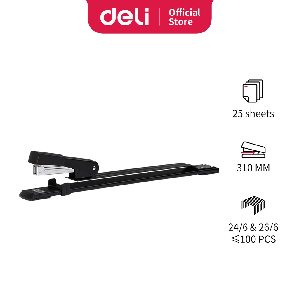 

Deli Stapler panjang untuk jangakauan lebih 25sheet E0334