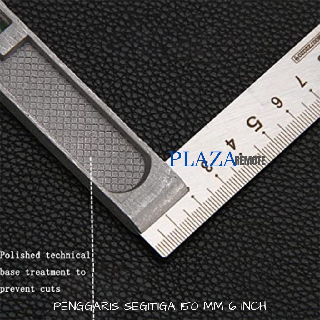 PENGGARIS SIKU MISTAR TRIANGLE SEGITIGA 6 INCH 150 MM ALAT TUKANG