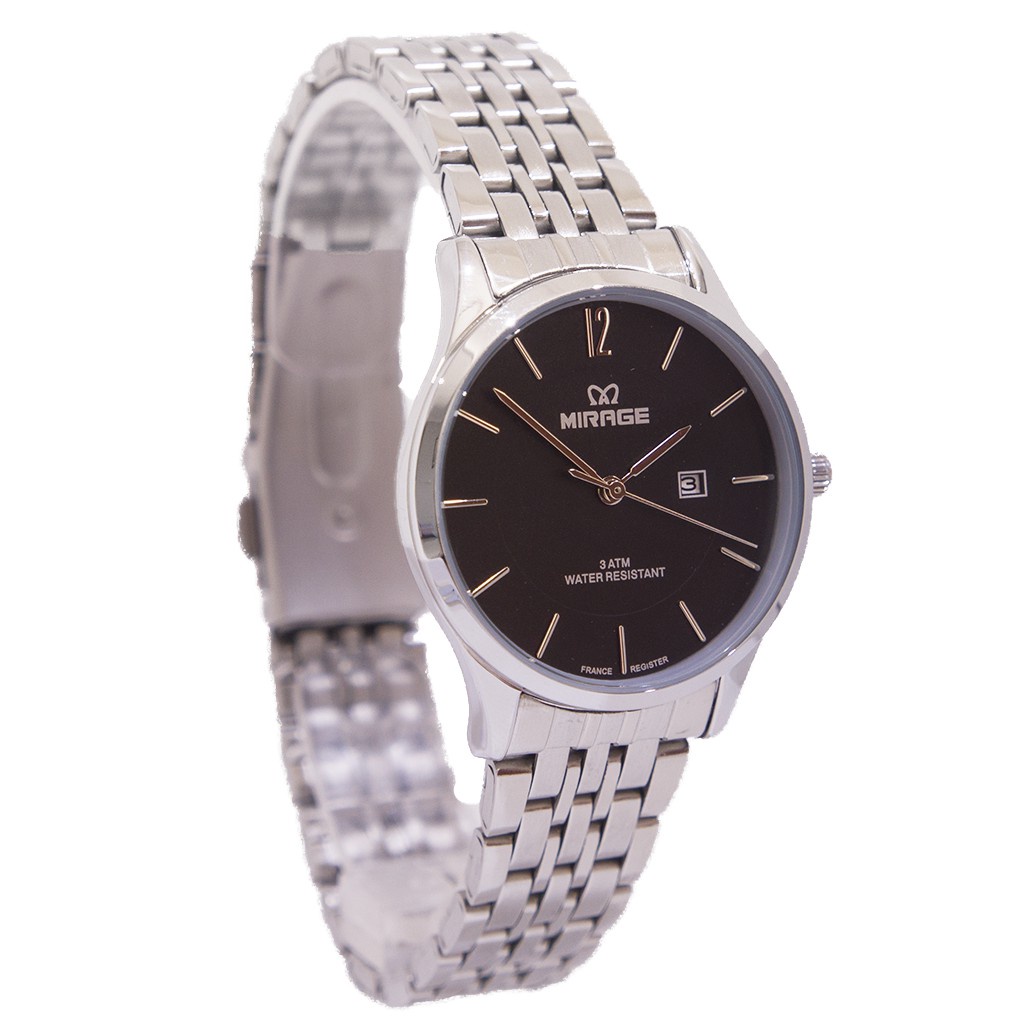 Terbaru Jam Tangan Wanita Original Mirage Klasik Smartcasual Silver 8708L Tahan Air